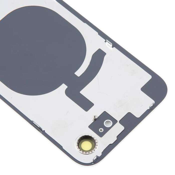 iPhone 16e Glass Battery Back Cover with Camera Lens Cover(White)