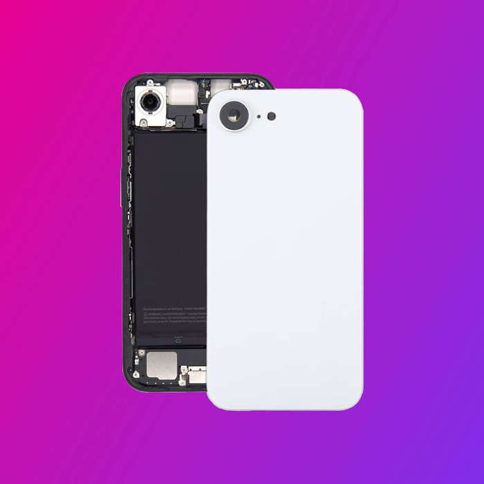 iPhone 16e Back Glass (White) + Camera Lens Covers  Precise Fit