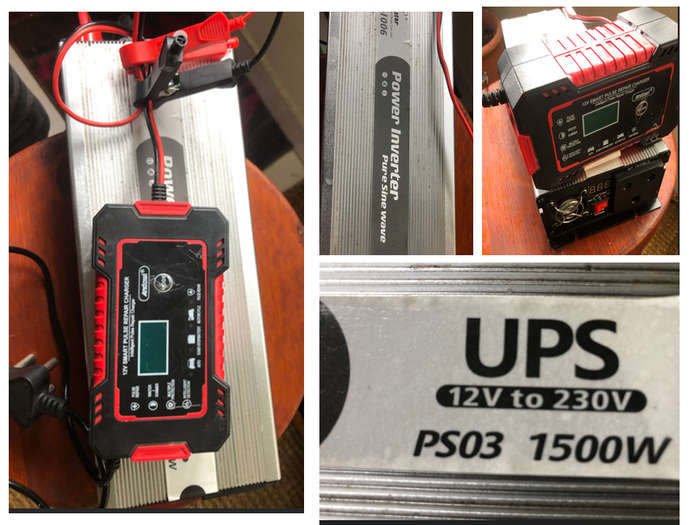 Inverter pure sine wave 1500W UPS Plus impulse battery charger