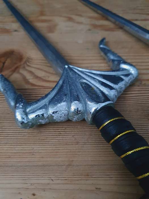 Chrome Skull Stainless Sai Karate Practice Martial Arts Display Blades