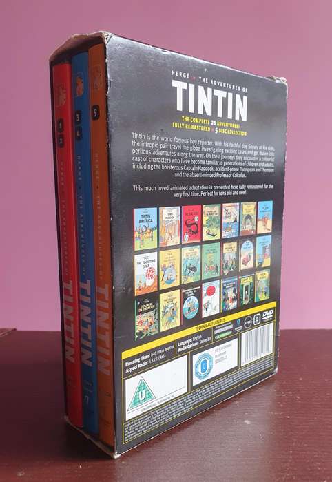 TINTIN DVD Box Set ( Complete )