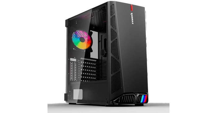 Raidmax  f05, brand new gaming empty case with rgb fan, support: atx / micro-atx / Mini-atx