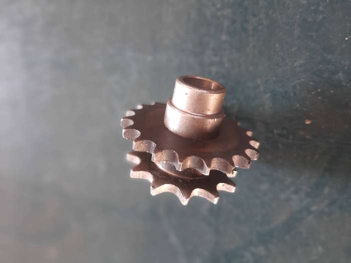 Motorcycle timming chain sprockets and timming chain.