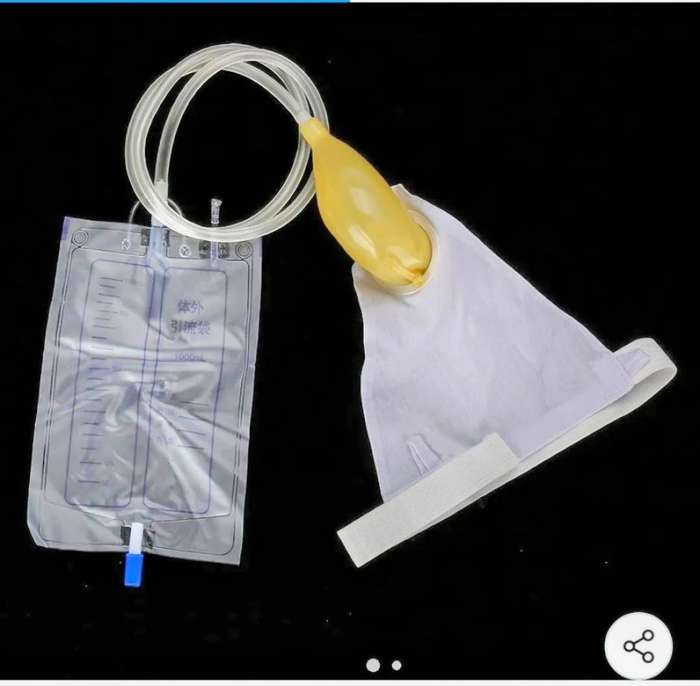 Silicon male female urine collector for people with occasional or permanent urinary continence.