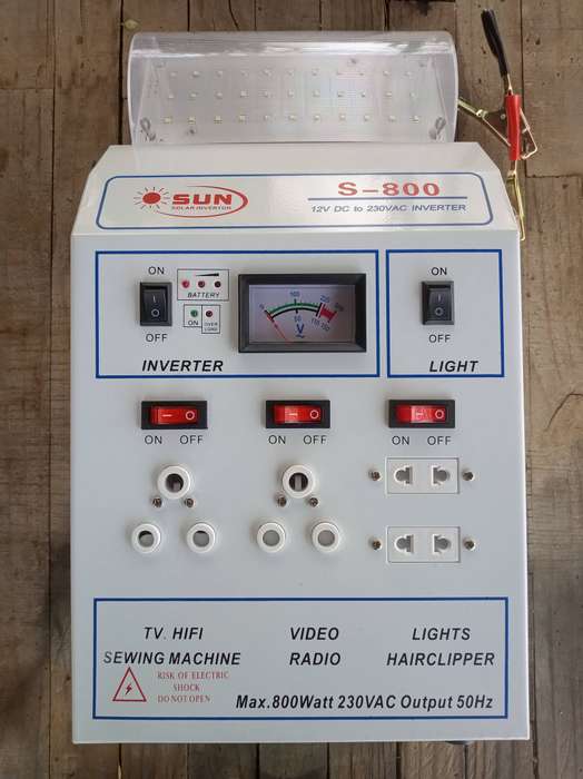 800W 230V DC To AC Power Inverter With Emergency LED Light - S-800