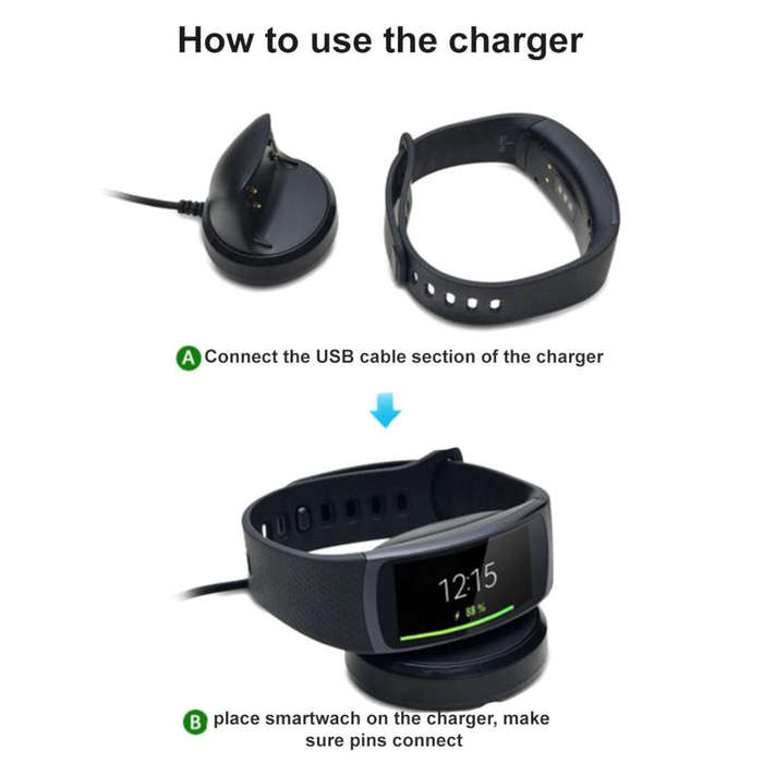 Replacement Cradle Charging Dock For Samsung Gear Fit2/SM-R360