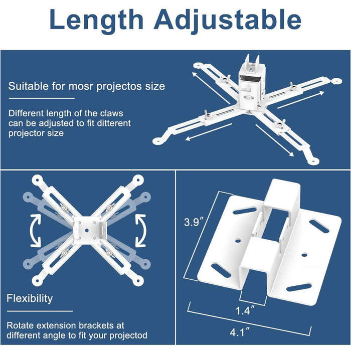 Adjustable Tilting Projector Bracket