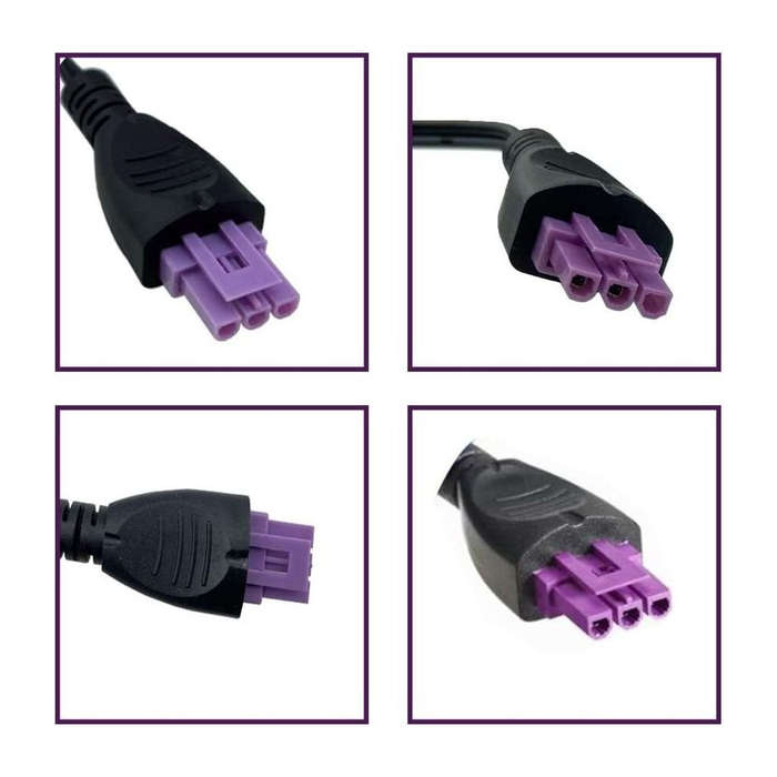 Comways Replacement Charger Compatible with HP Printer 32V 1.56A 50W (3-Pin Purple Tip)