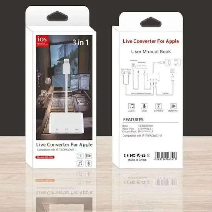 Live Streaming Adapter for iphone 7 8 X XS Xr 11 - (JH-099)