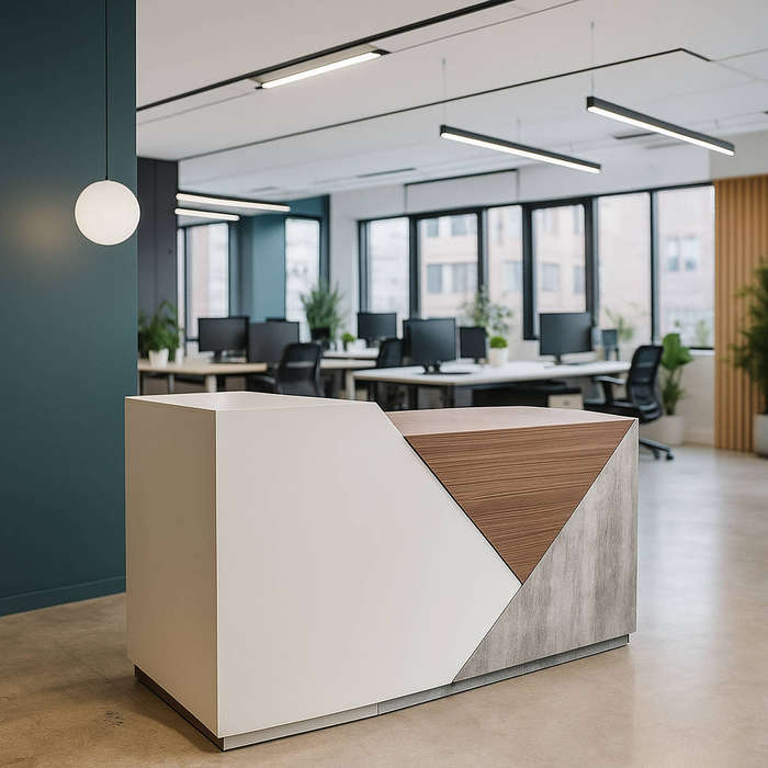 KC FURN  Funkley 1.6m Reception Desk