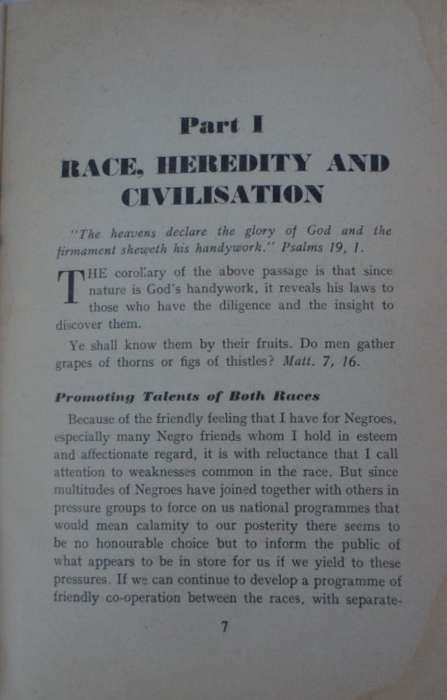 Race Heredity and Civilisation - Prof W George. 1961. RARE.
