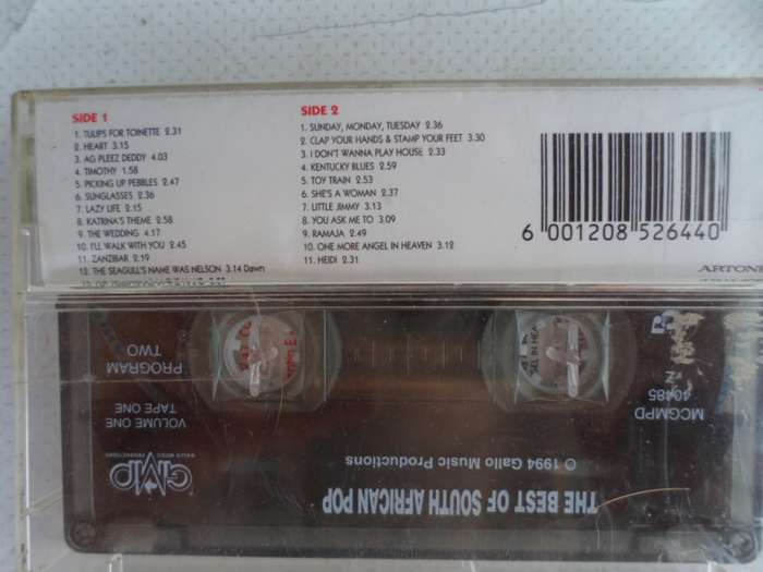 The Best of SA Pop. 1960-1990. Set of 2 cassette tapes. Very rare!!