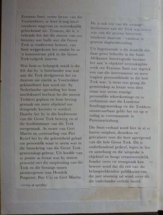 Die Lewe van Erasmus Smit - PS de Jongh.