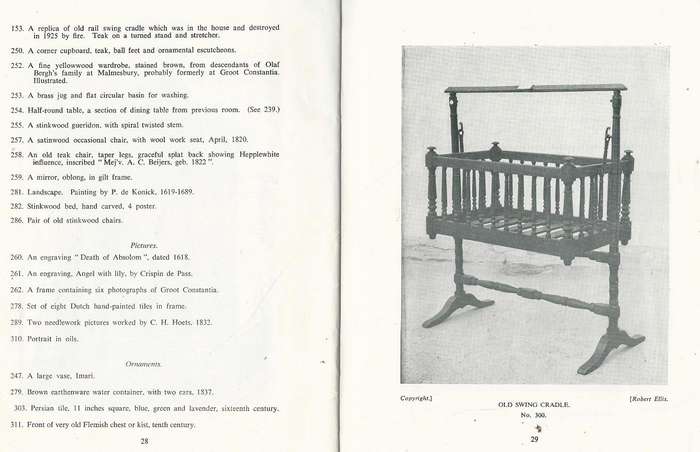 Groot Constantia. Brochure. 1966.