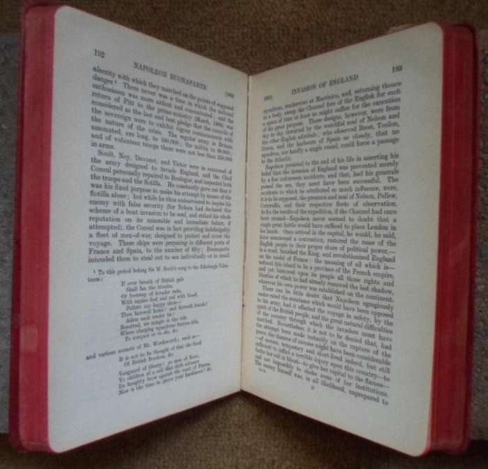 The History of Napoleon Buonaparte - Lockhart.  Leatherbound. 1916.