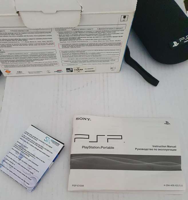 Sony PSP Street Console Boxed Complete + 32GB SD - PSP-E1008cb with 3 Games *TESTED*