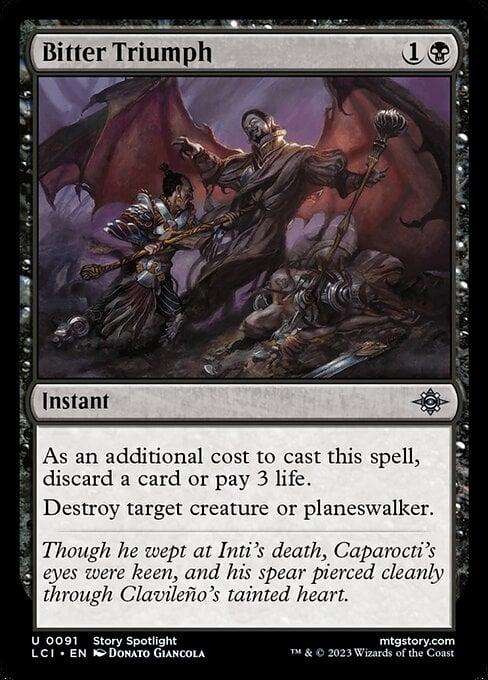 MTG - Magic the Gathering - The Lost Caverns of Ixalan: Bitter Triumph