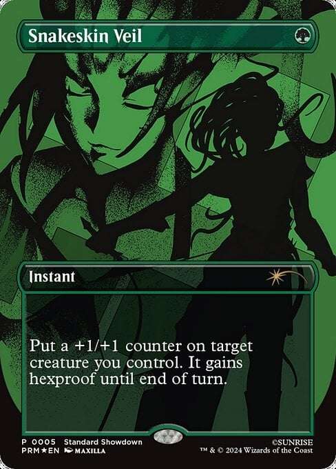 MTG - Magic the Gathering - Promotional: Snakeskin Veil Foil (Standard Showdown - Cowboy Bebop)