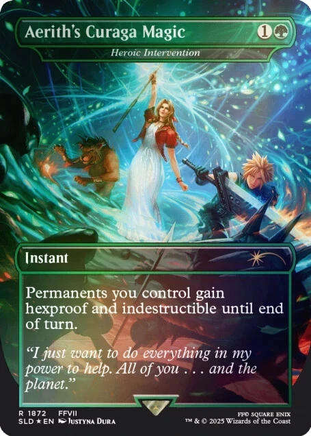 MTG Secret Lair x Final Fantasy: Grimoire Rainbow Foil Edition - Magic The Gathering *Limited*
