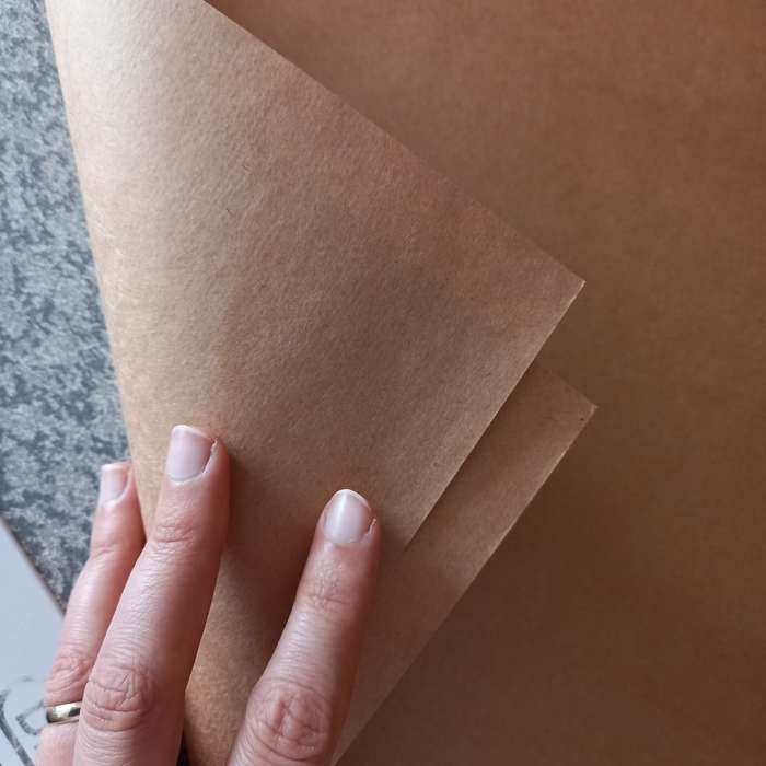 Brown KRAFT paper square sheets