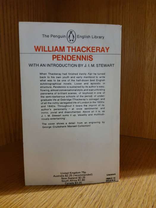 Pendennis by William Thackeray