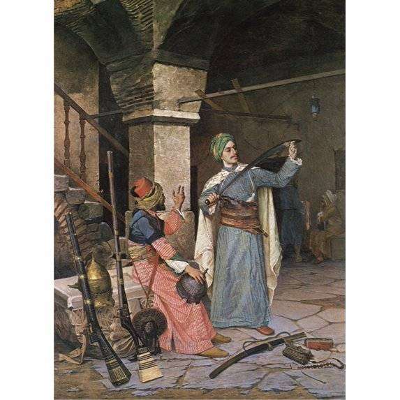 Anatolian Perre 1000 Piece Puzzle: Weapon Seller Constantinople Turkey Ottomans