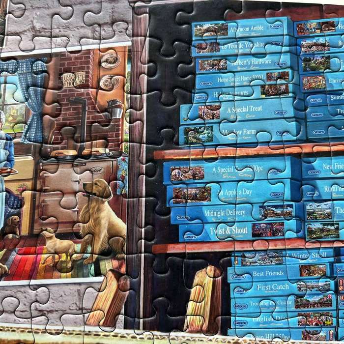 Gibsons 1000 Piece Puzzle: A Work of Art Puzzles Drawings Craft Painting Hobbies