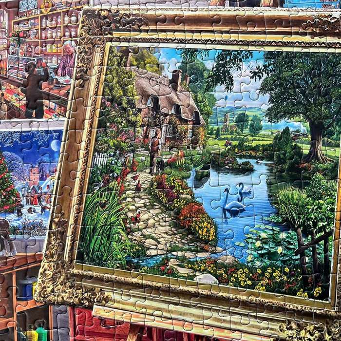 Gibsons 1000 Piece Puzzle: A Work of Art Puzzles Drawings Craft Painting Hobbies