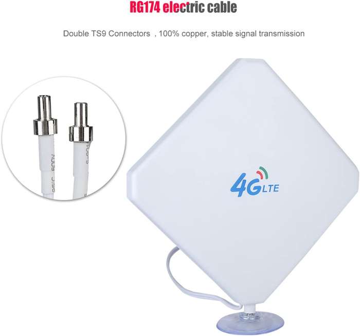 Boss -35dBi 4G WIFI Signal Amplifier Antenna SMA Connector External Indoor