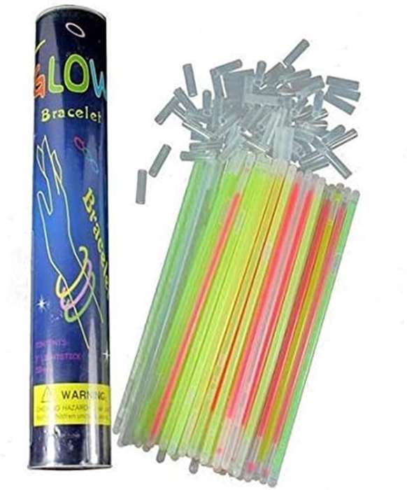 100 Pieces Premium Glow Sticks Bracelets Neon Light