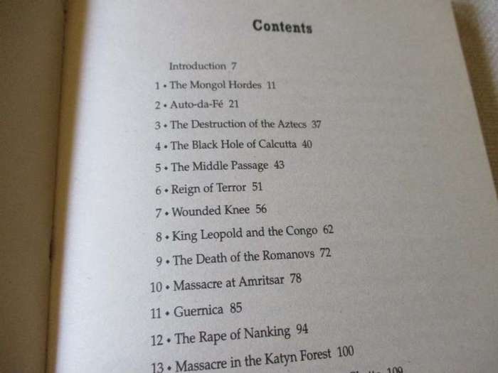 THE WORLD'S WORST ATROCITIES     - NIGEL CAWTHORNE