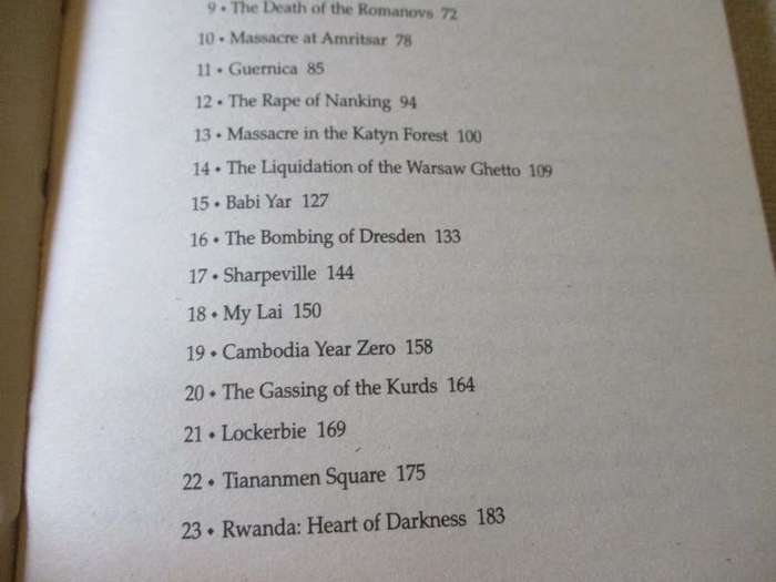 THE WORLD'S WORST ATROCITIES     - NIGEL CAWTHORNE