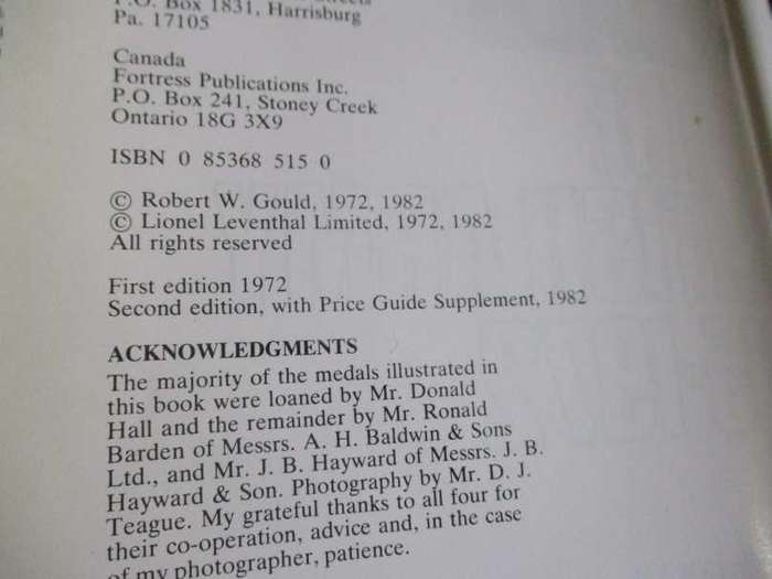 CAMPAIGN MEDALS OF THE BRITISH ARMY 1815 - 1972 - AN ILLUSTRATED REFERENCE GUIDE FOR COLLECTORS -