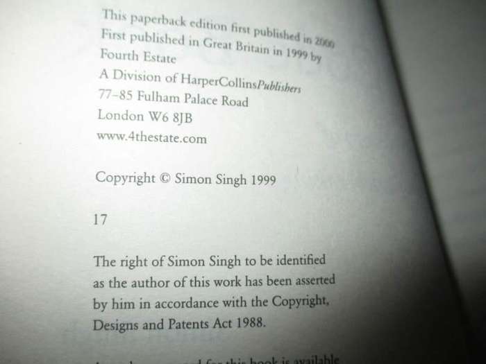 THE CODE BOOK - THE SECRET HISTORY OF CODES AND CODE-BREAKING - SIMON SINGH