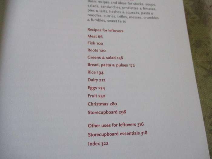 LOVE YOUR LEFTOVERS - RECIPES FOR THE RESOURCEFUL COOK - HUGH FEARNLLEY-WHITTINGSTALL - RIVER COT...