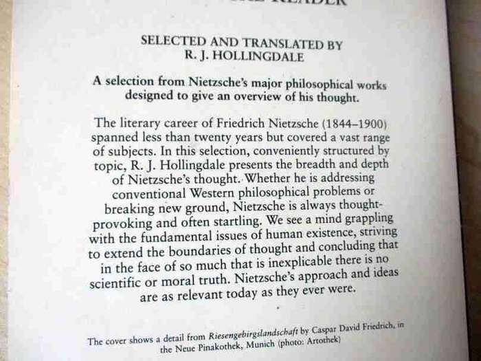 A NIETZSCHE READER - PENGUIN CLASSICS