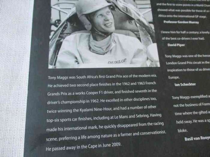 TONY MAGS - SOUTH AFRICA'S FORGOTTEN GRAND PRIX ACE - GREG MILLS
