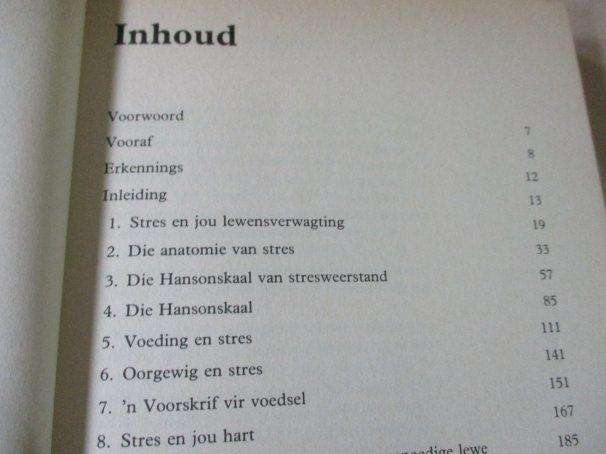 DIE VREUGDE VAN STRES - HOE OM STRES VIR JOU TE LAAT WERK - PETER G HANSON