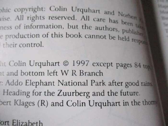 ADDO - MORE THAN JUST ELEPHANTS - COLIN URQUHART AND NORBERT KLAGES