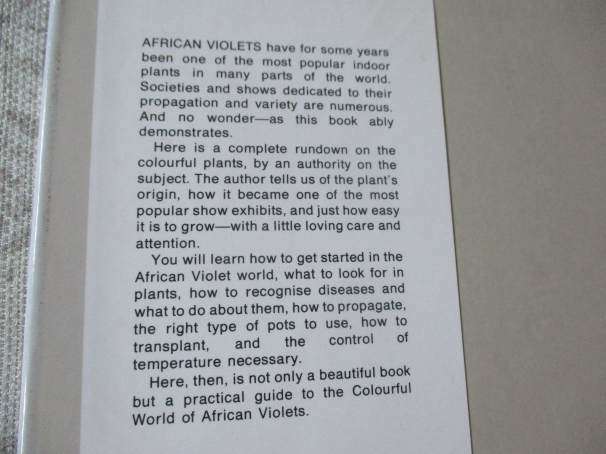 THE COLOURFUL WORLD OF AFRICAN VIOLETS - A.G.W. SIMPSON