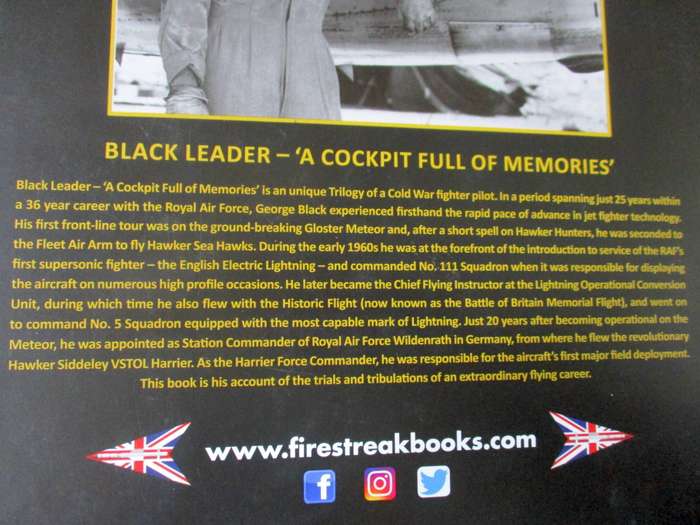 BLACK LEADER - A  COCKPIT FULL OF MEMORIES - GEORGE BLACK