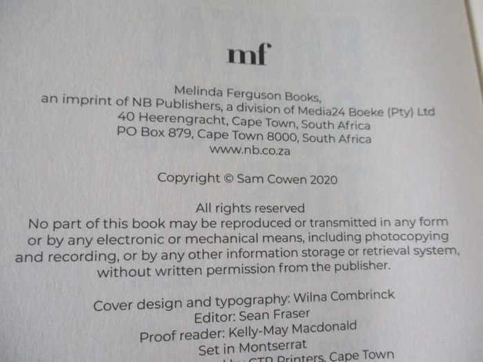 BRUTAL SCHOOL TIES - THE PARKTOWN BOYS' TRAGEDY - SAM COWEN