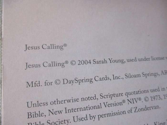 JESUS CALLING - ENJOYING PEACE IN HIS PRESENCE - AN INSPIRATIONAL DAYSPRING DAYBRIGHTENER - SARAH ..