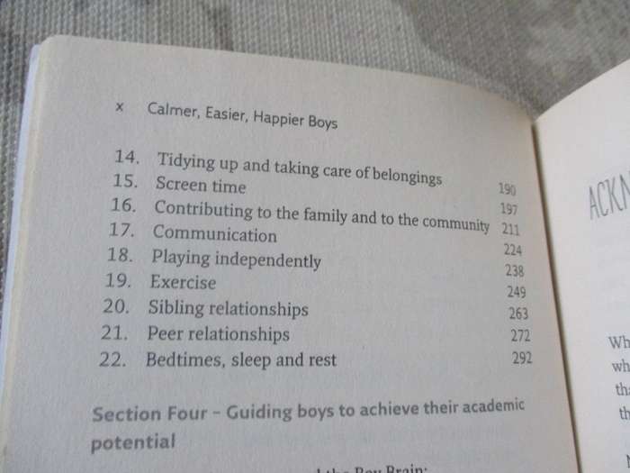CALMER EASIER HAPPIER BOYS - NOEL JANIS-NORTON