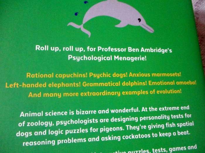 ARE YOU SMARTER THAN A CHIMPANZEE ? - TEST YOURSELF AGAINST THE AMAZING MINDS OF ANIMALS - BEN ...