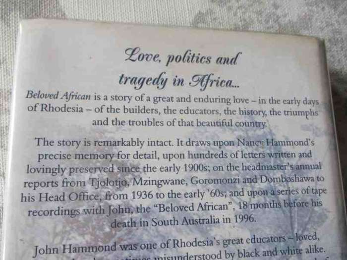 BELOVED AFRICAN - JILL BAKER