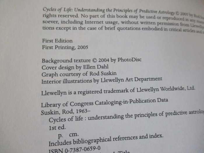 CYCLES OF LIFE - UNDERSTANDING THE PRINCIPLES OF PREDICTIVE ASTROLOGY - ROD SUSKIN