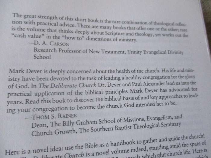 THE DELIBERATE CHURCH - BUILDING YOUR MINISTRY ON THE GOSPEL - MARK DEVER AND PAUL ALEXANDER