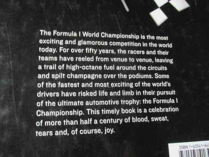 THE CONCISE ENCYCLOPEDIA OF FORMULA 1 - DAVID TRMAYNE AND MARK HUGHES