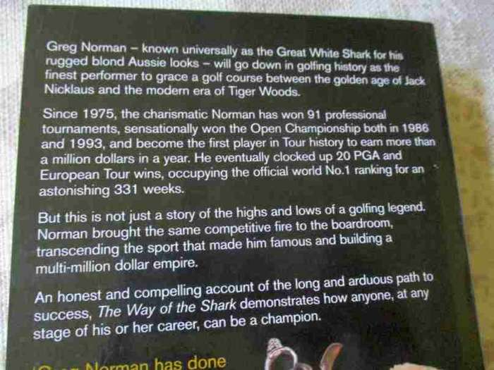 GREG NORMAN - THE WAY OF THE SHARK